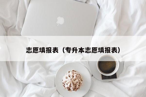 志愿填报表（专升本志愿填报表）